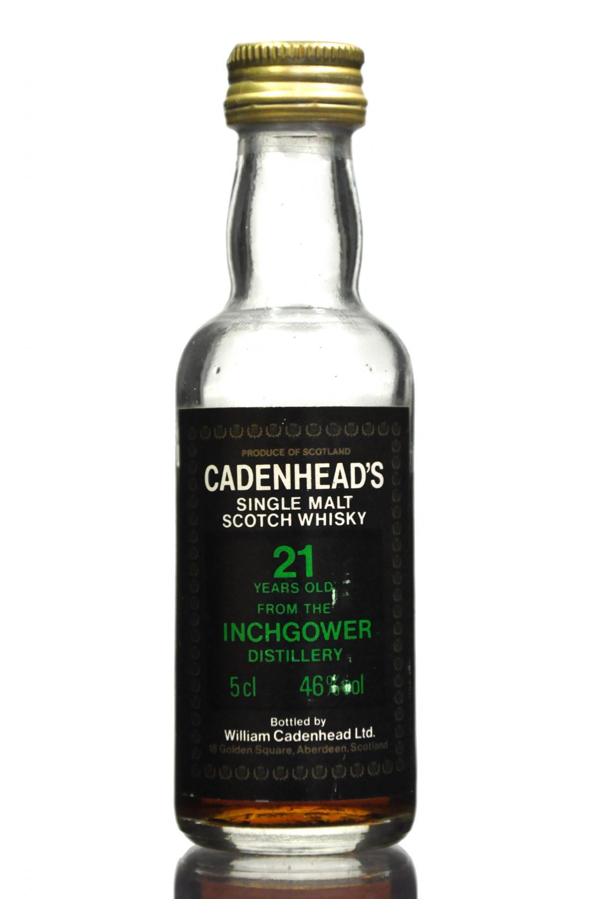 Inchgower  21 Year Old - Cadenhead Miniature