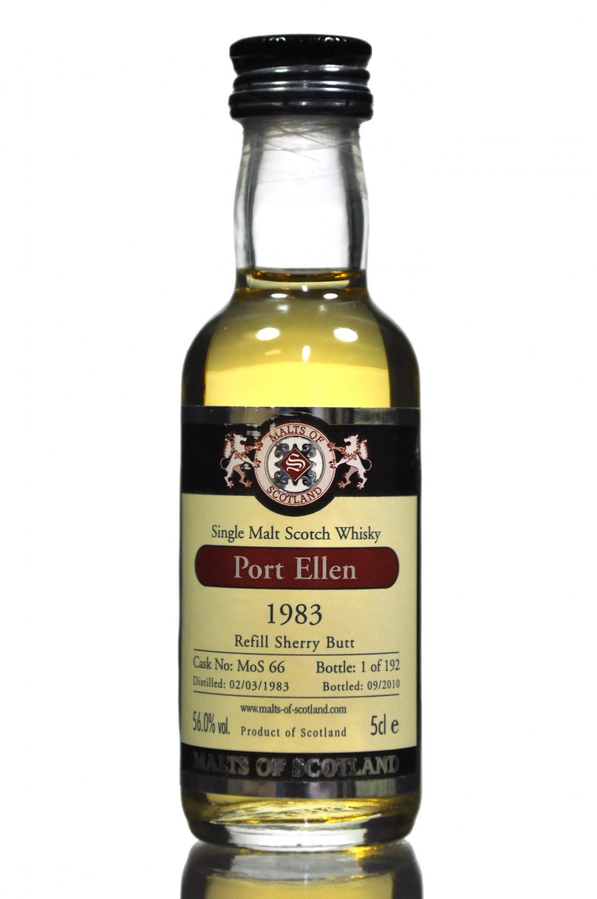 Port Ellen 1983-2010 - Cask MoS 66 - Malts Of Scotland Miniature