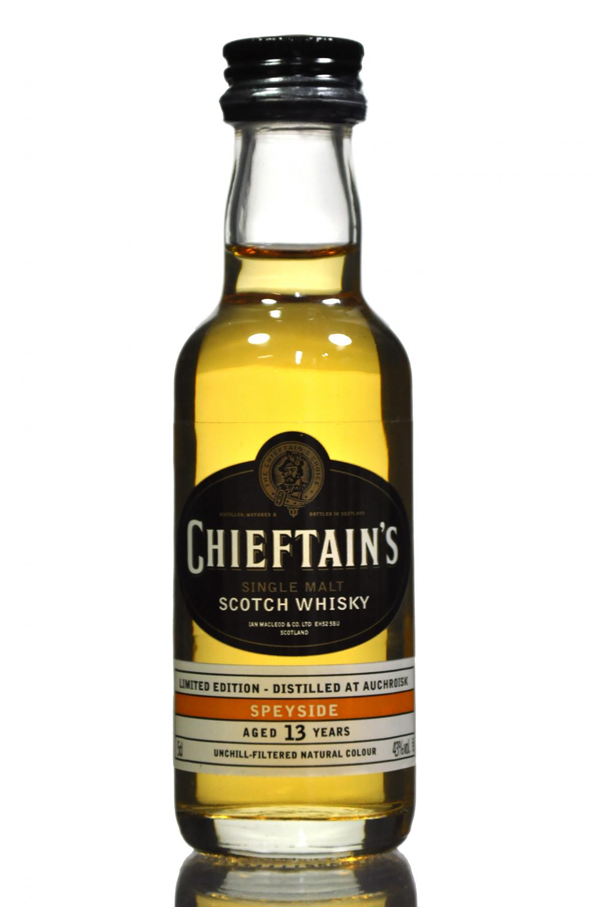 Auchroisk 13 Year Old - Chieftains Miniature