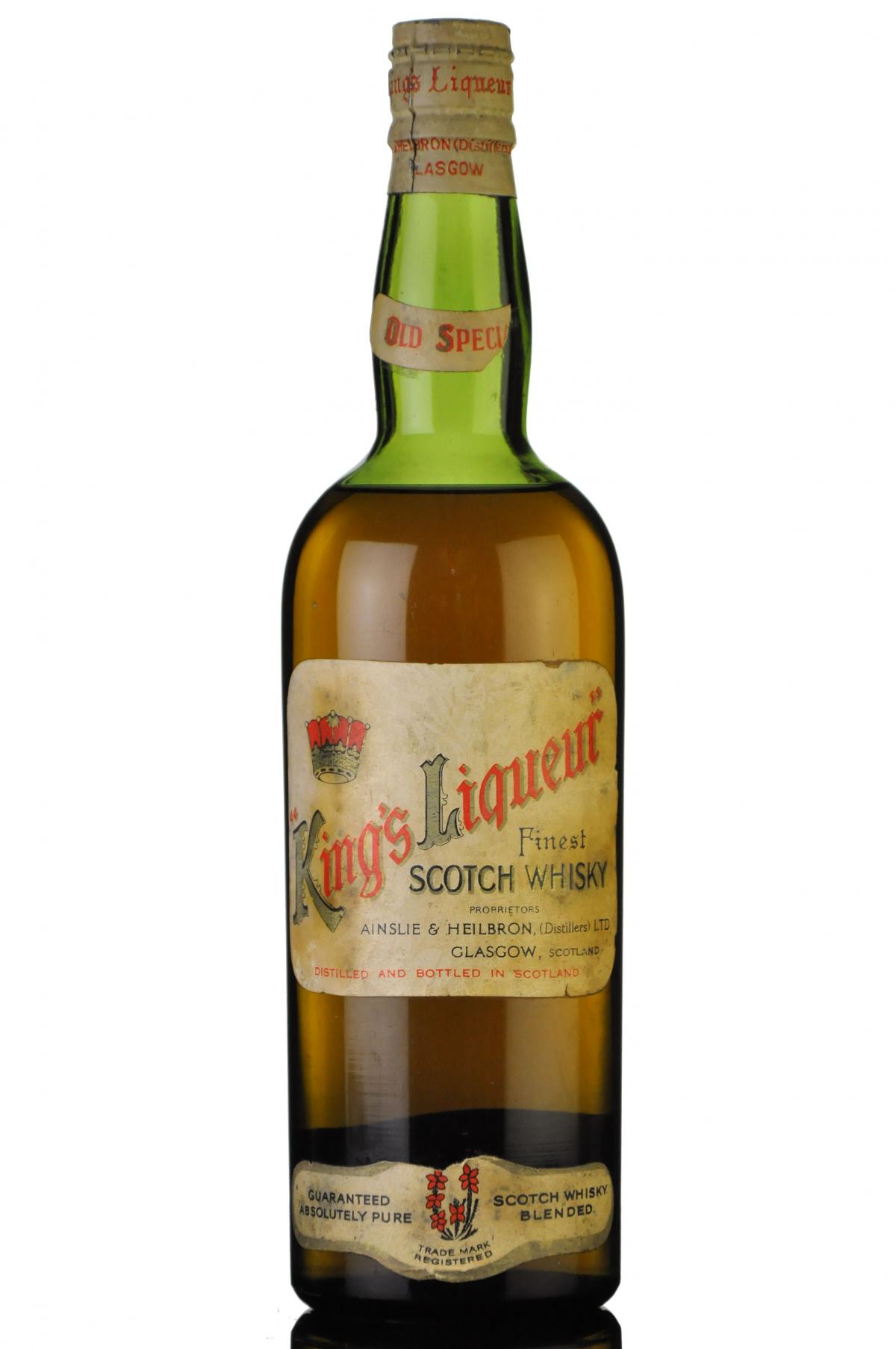 Kings Liqueur Ainslie Heilborn Circa 1930