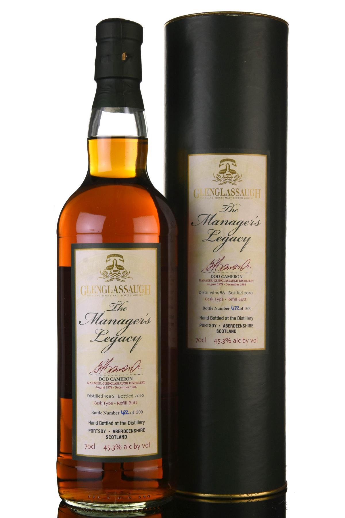 Glenglassaugh 1986-2010 - Hand Filled
