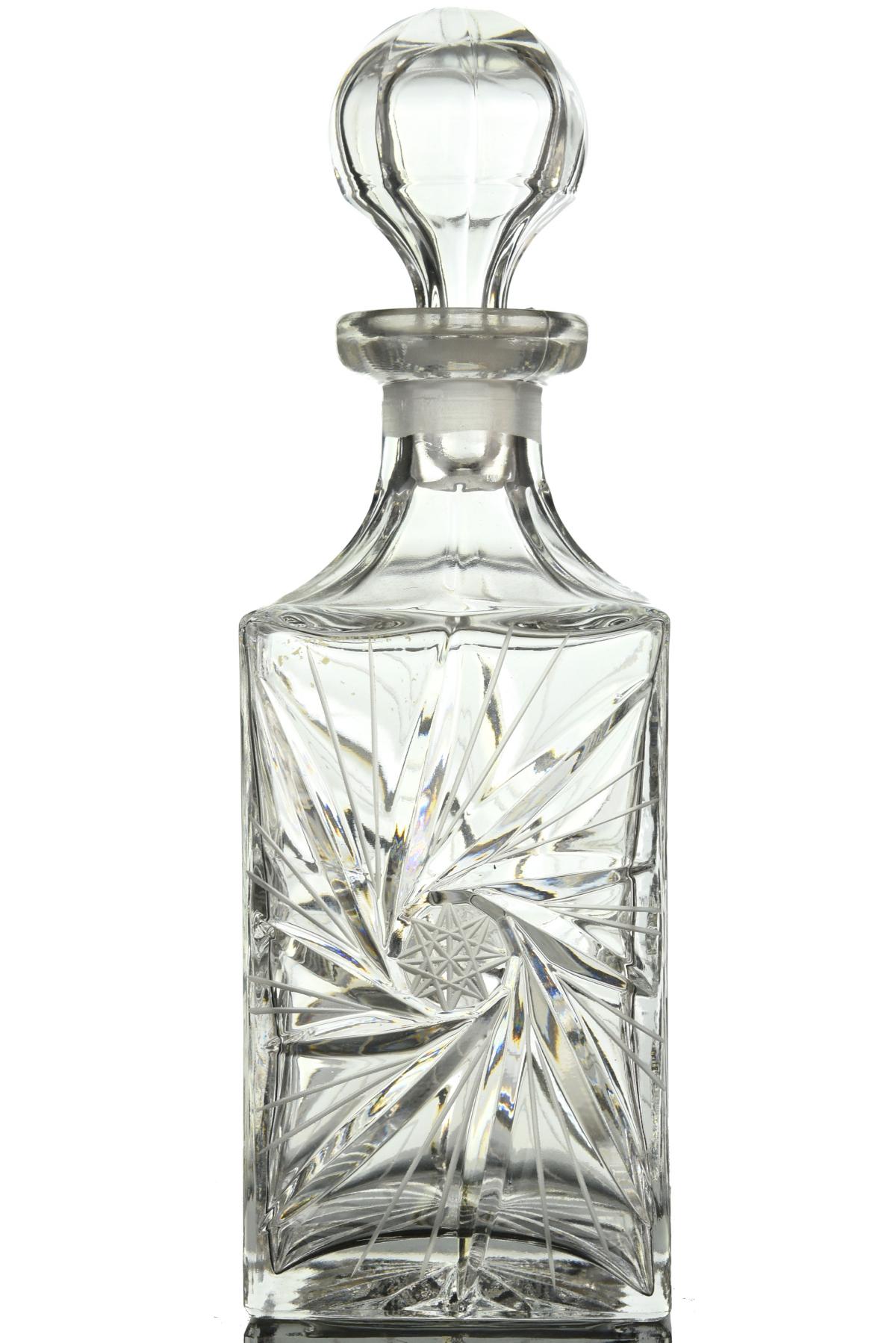 Empty Glass Decanter