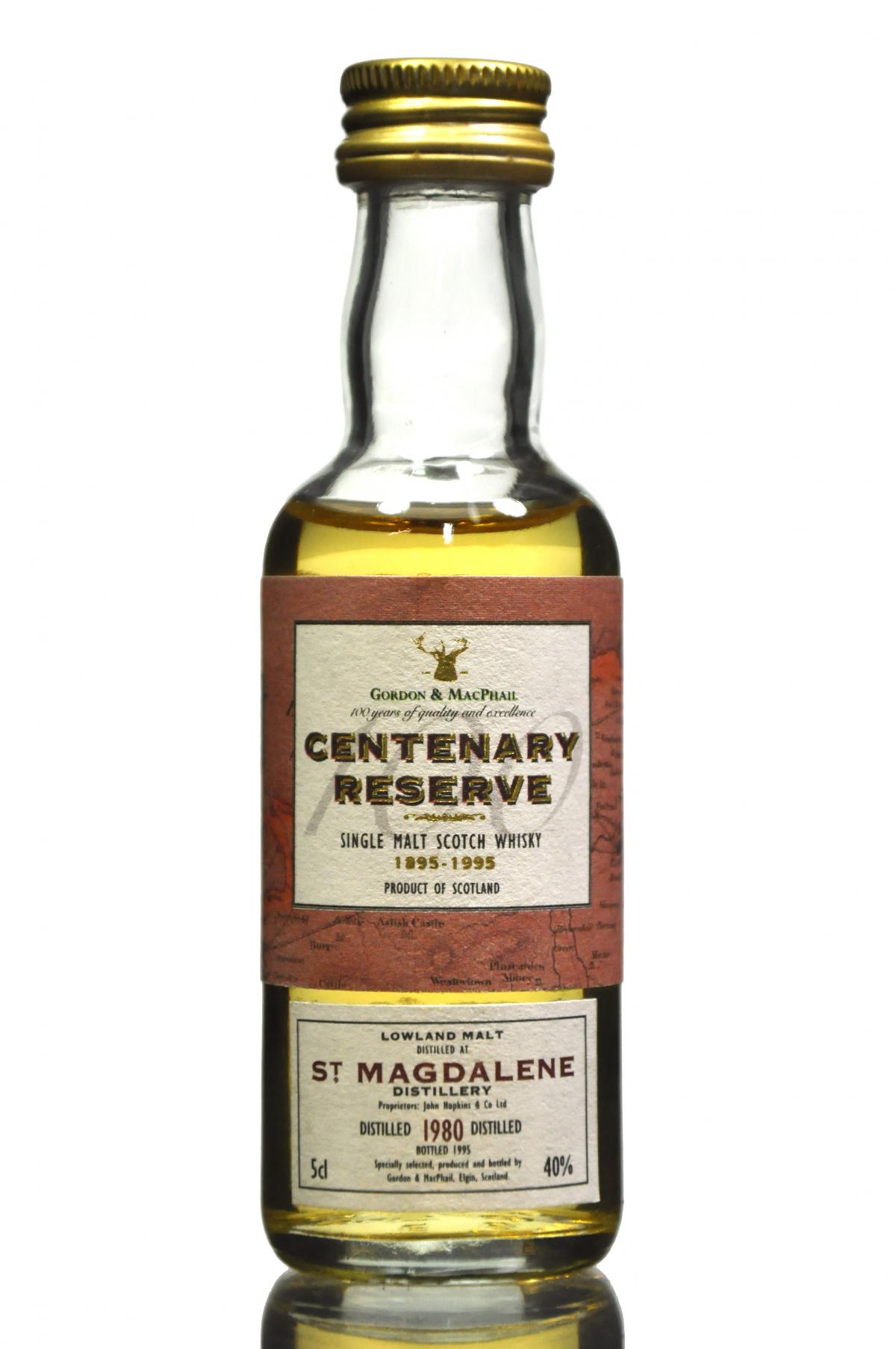 St Magdalene 1980 - Gordon & MacPhail - Centenary Reserve 1895-1995 - Miniature