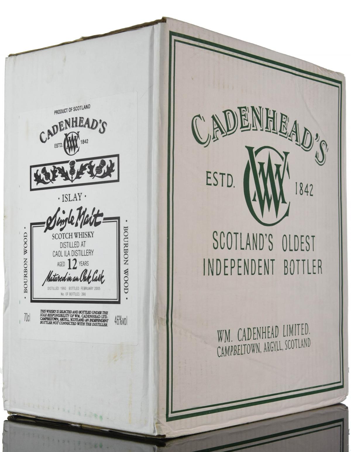 Sealed Case Caol Ila 1993 - 2005 12 Cadenheads