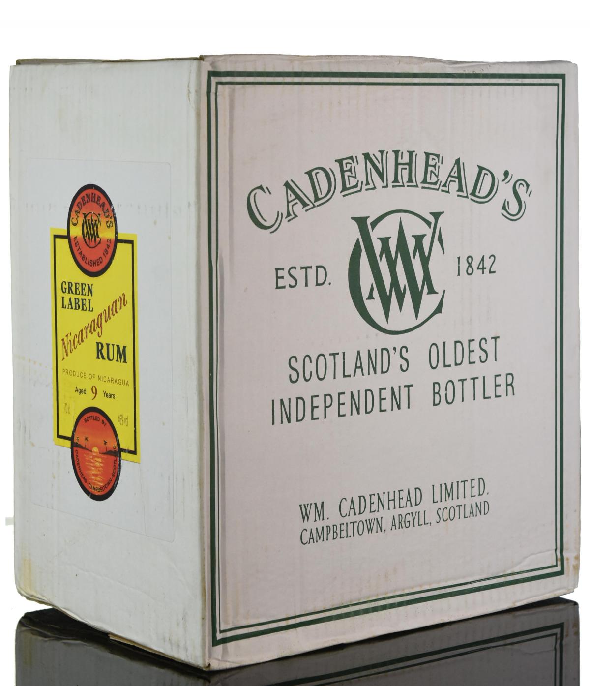 Sealed Case Nicaraguan 9 Year Old - Green Label - Cadenheads Rum