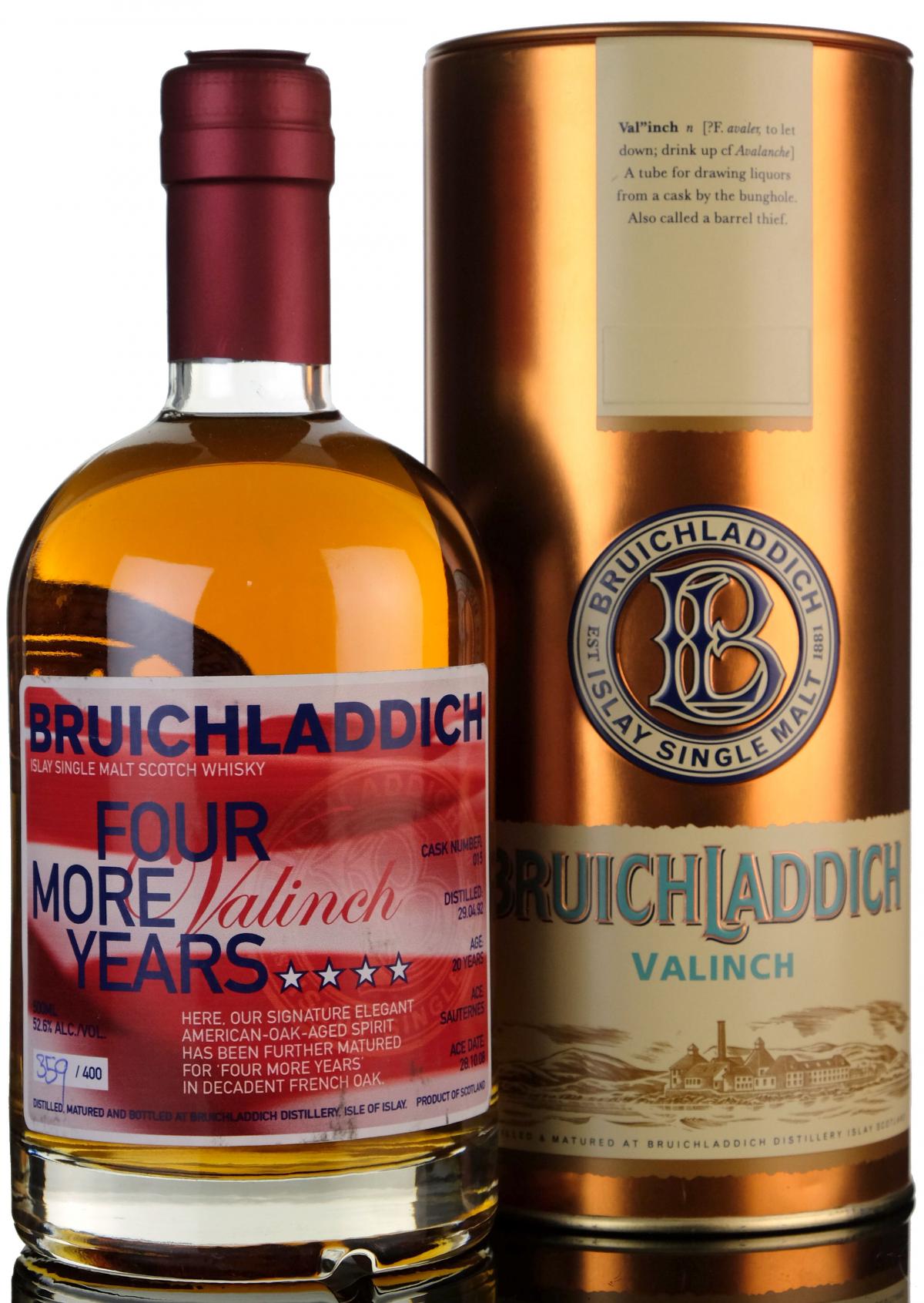 Bruichladdich 1992 Valinch Four More Years