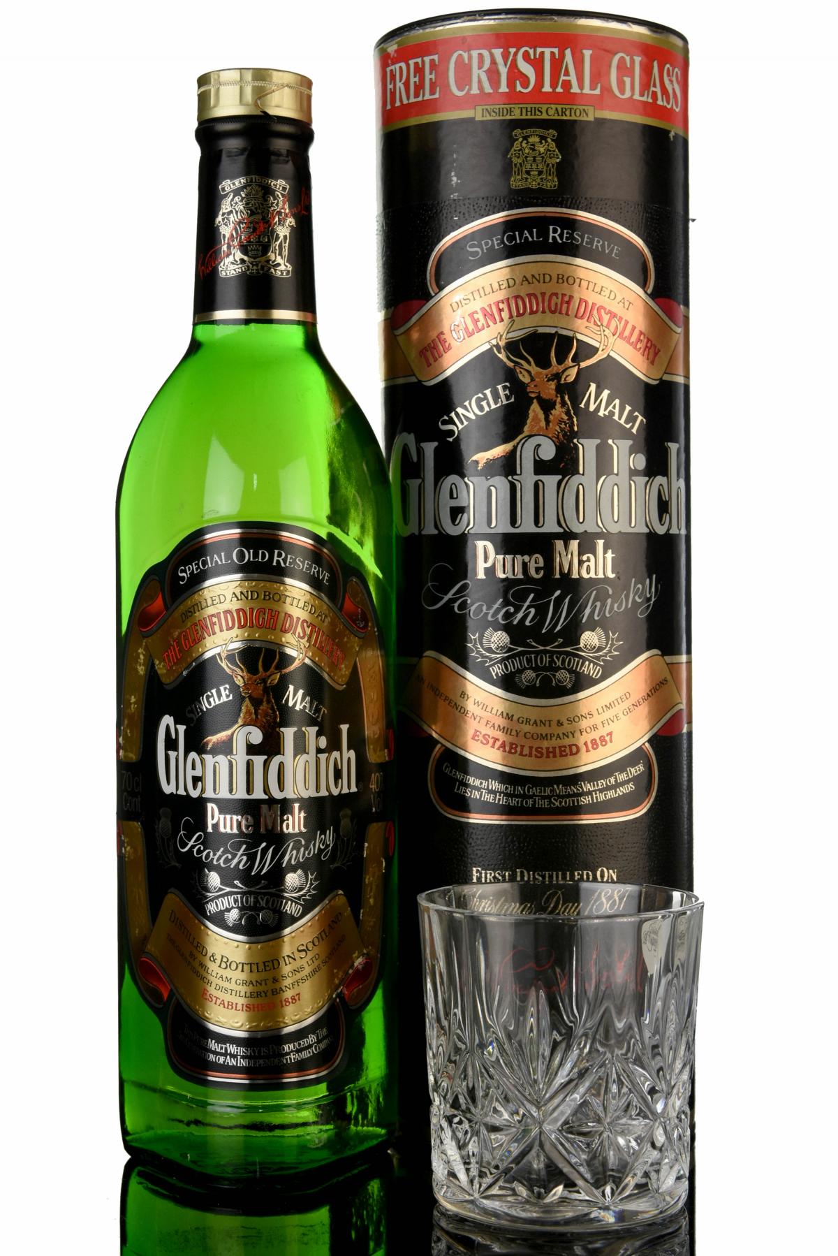 Glenfiddich Pure Malt With Crystal Glass