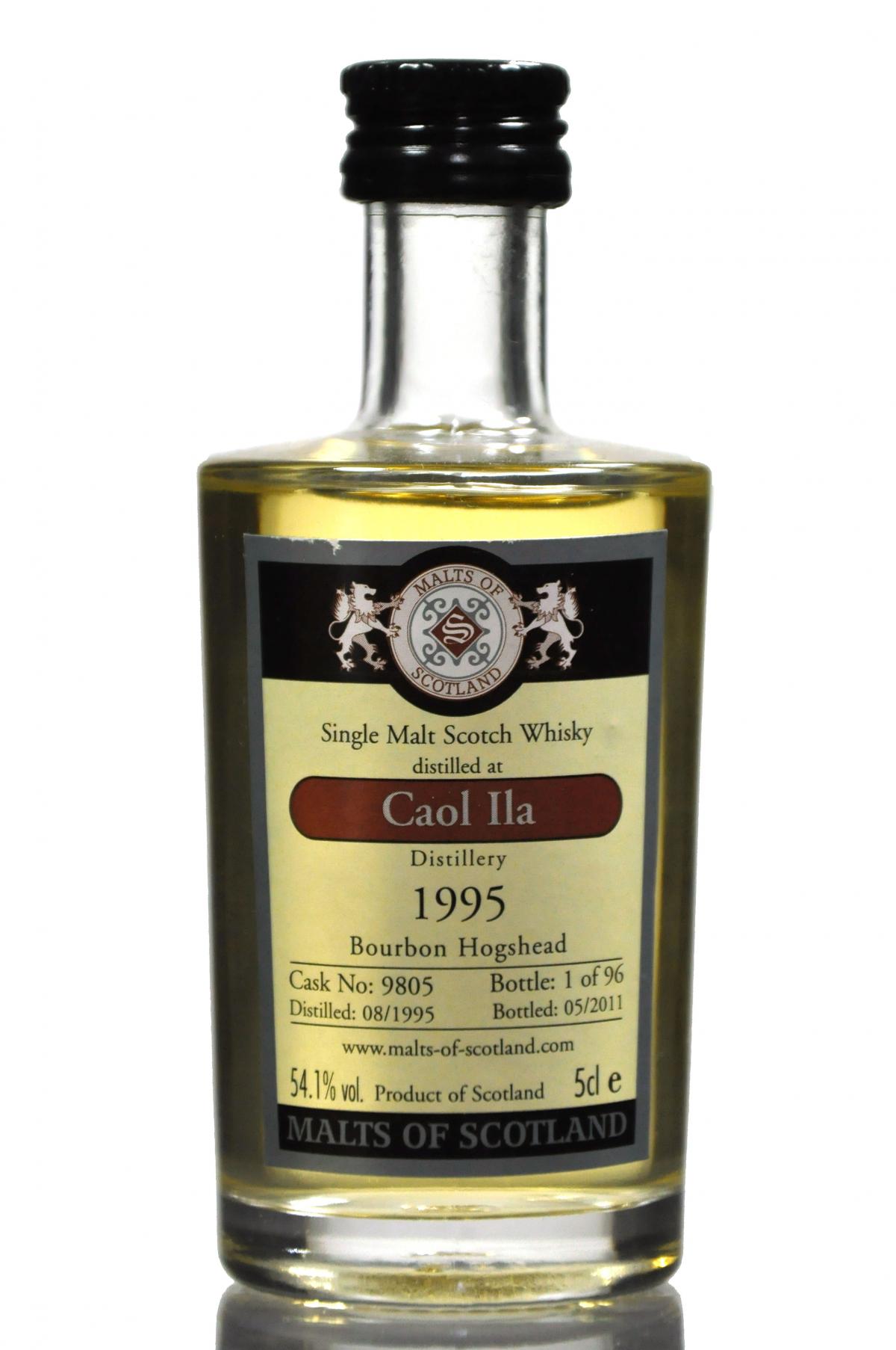 Caol Ila 1995-2011 - Cask 9805 - Malts Of Scotland Miniature