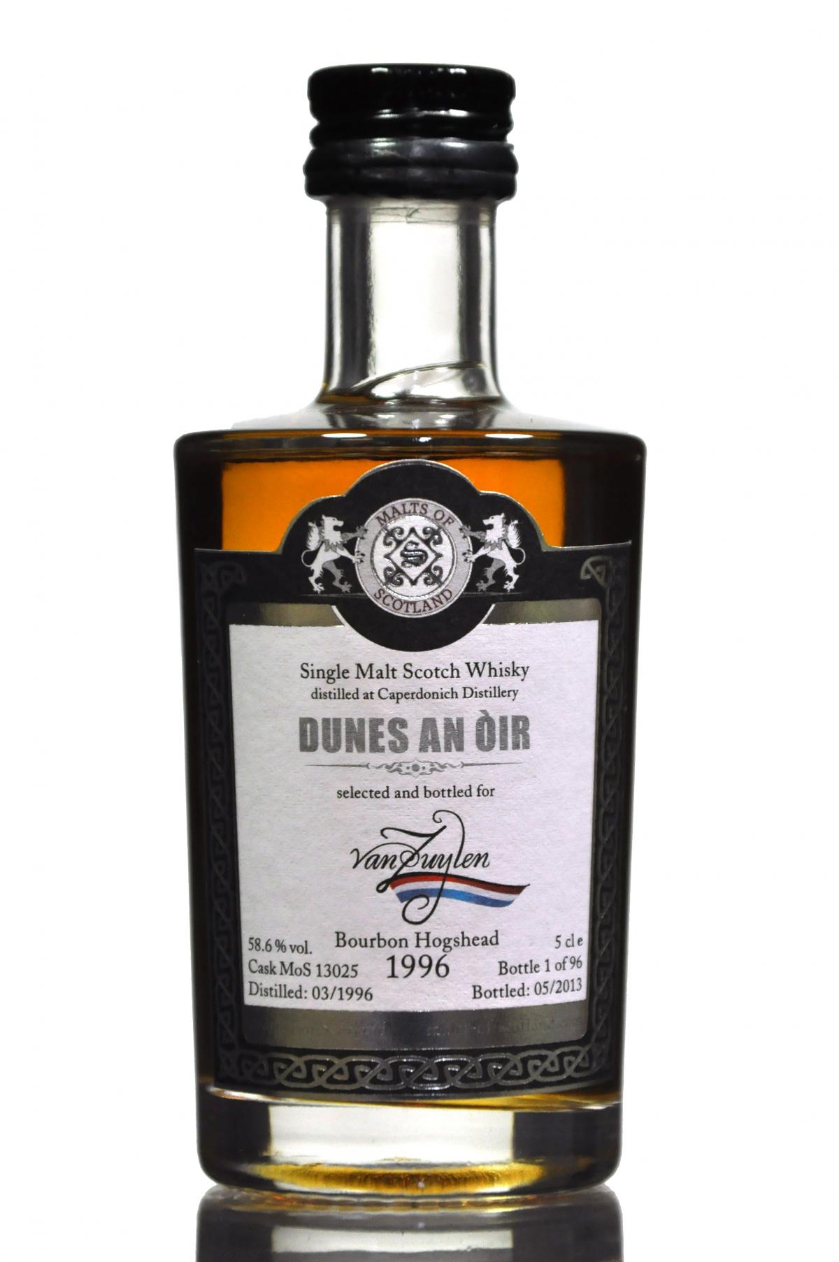 Dunes An Oir 1996 - Cask 13025 - Malts Of Scotland Miniature