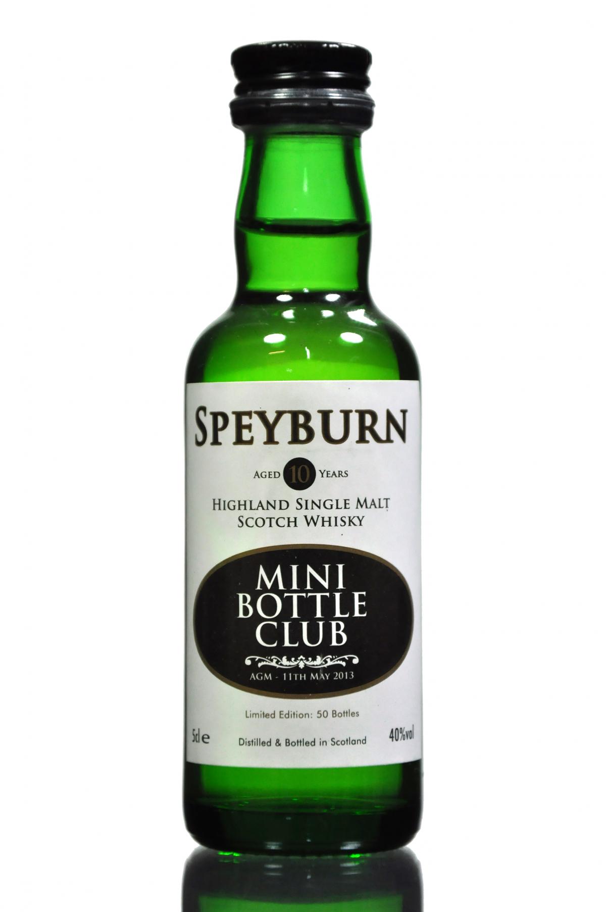 Speyburn 10 Year Old - Mini Bottle Club Miniature