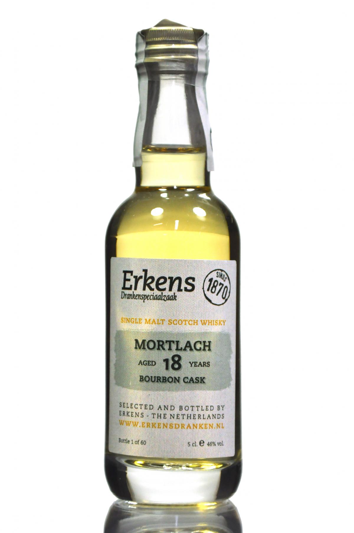 Mortlach 18 Year Old - Erkens Miniature