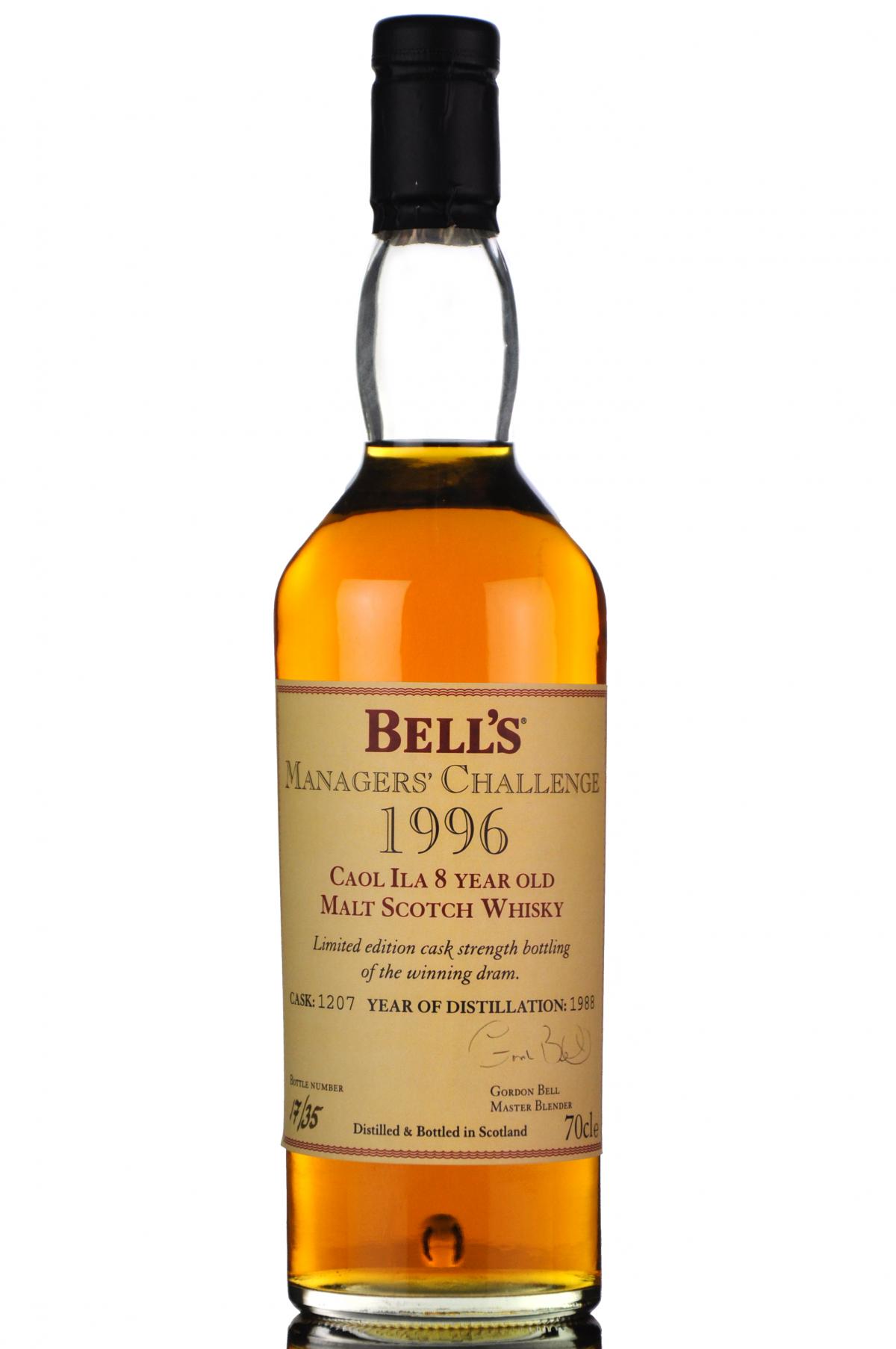 Caol Ila 19881996 Managers Challenge 35 Bottles