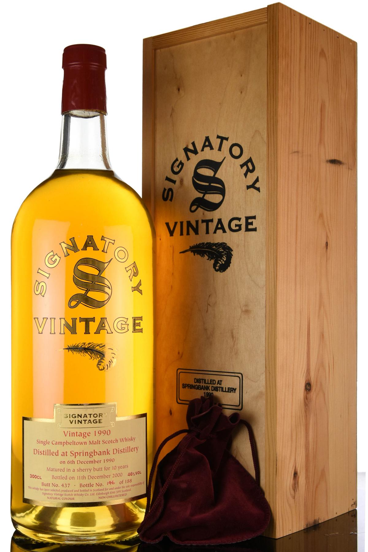 Springbank 1990 - 2000 10 Signatory Vintage 3 Litres
