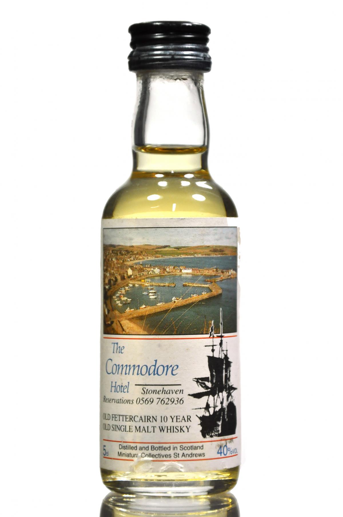 Old Fettercairn 10 Year Old - Commodore Hotel Miniature