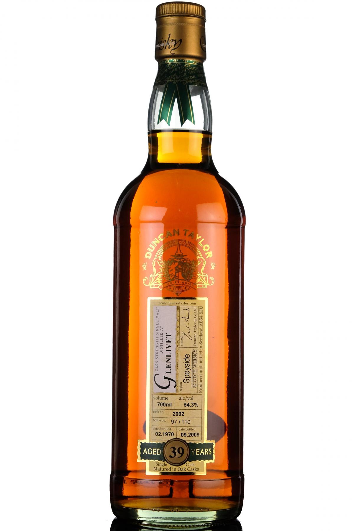 Glenlivet 1970-2009 - 39 Year Old - Duncan Taylor