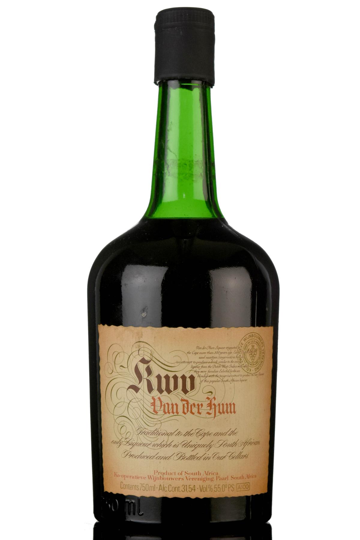 KWV Van Der Hum Liqueur - 1960s