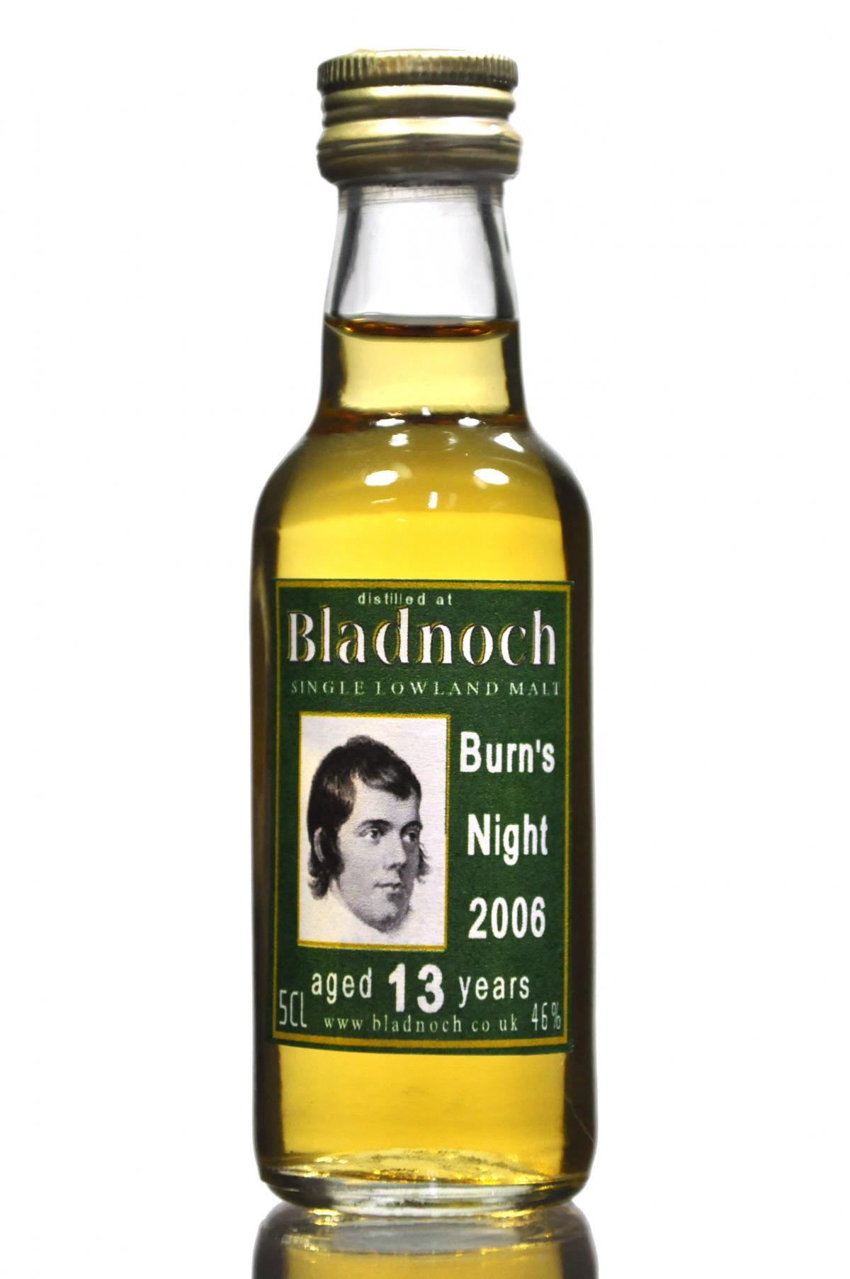 Bladnoch 13 Year Old - Burns Night 2006 - Miniature