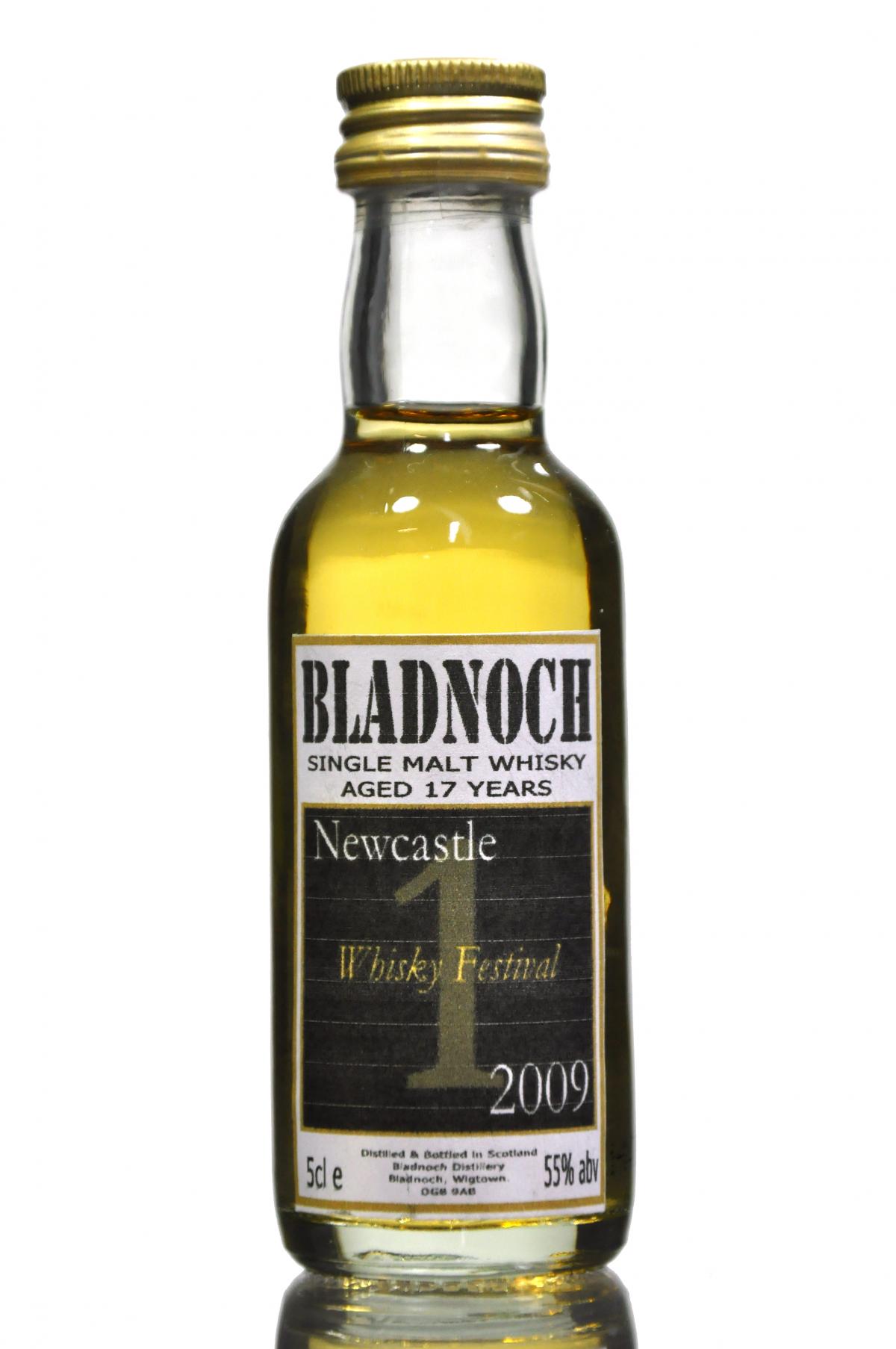 Bladnoch 17 Year Old - Newcastle Whisky Festival 2009 - Miniature