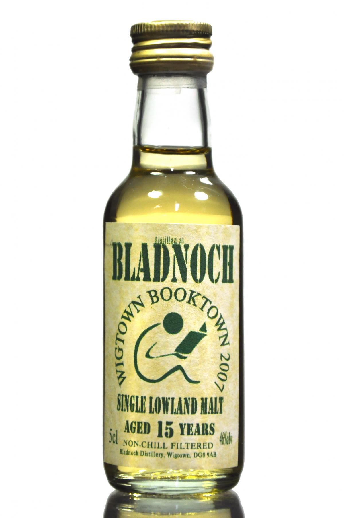 Bladnoch 15 Year Old - Wigtown Booktown 2007 - Miniature