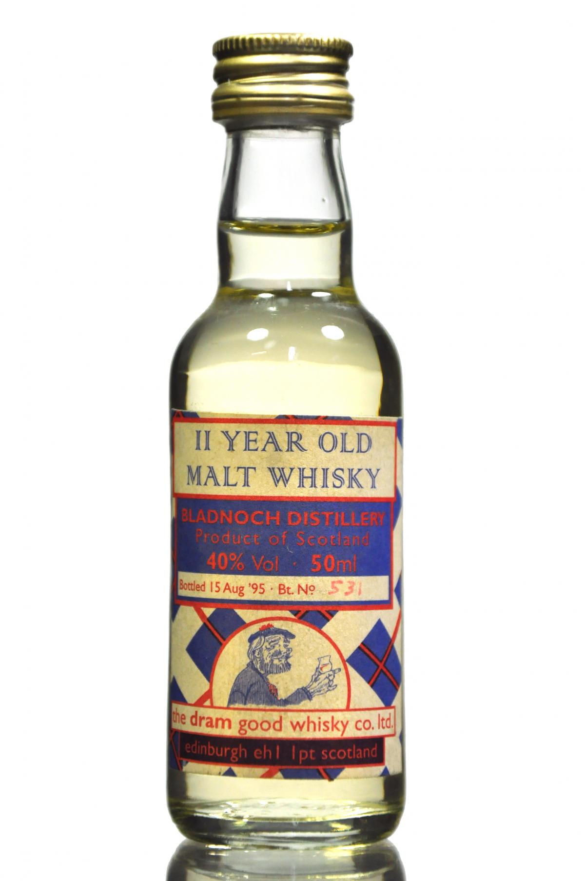 Bladnoch 11 Year Old - The Dram Good Whisky Co - 1995 Release - Miniature