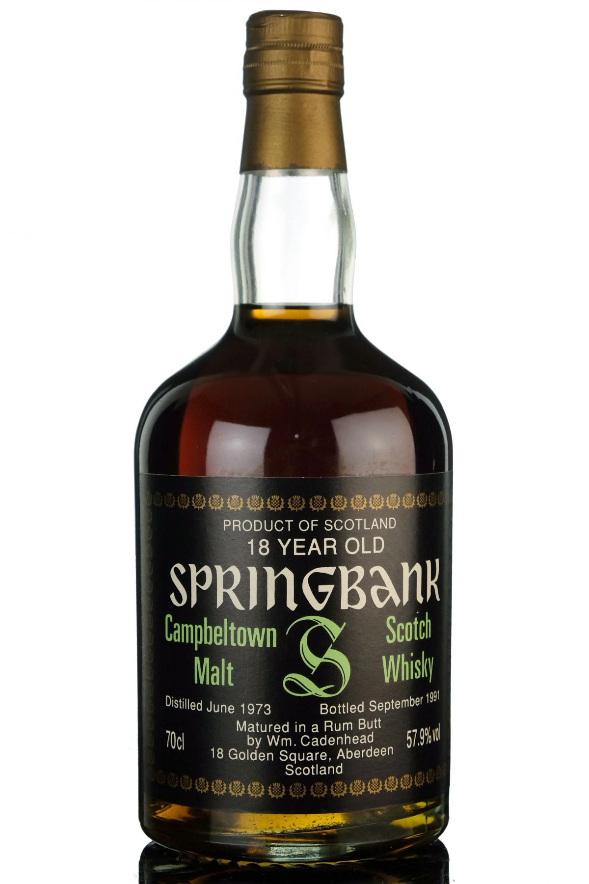 Springbank 1973-1991 - 18 Year Old - Cadenhead