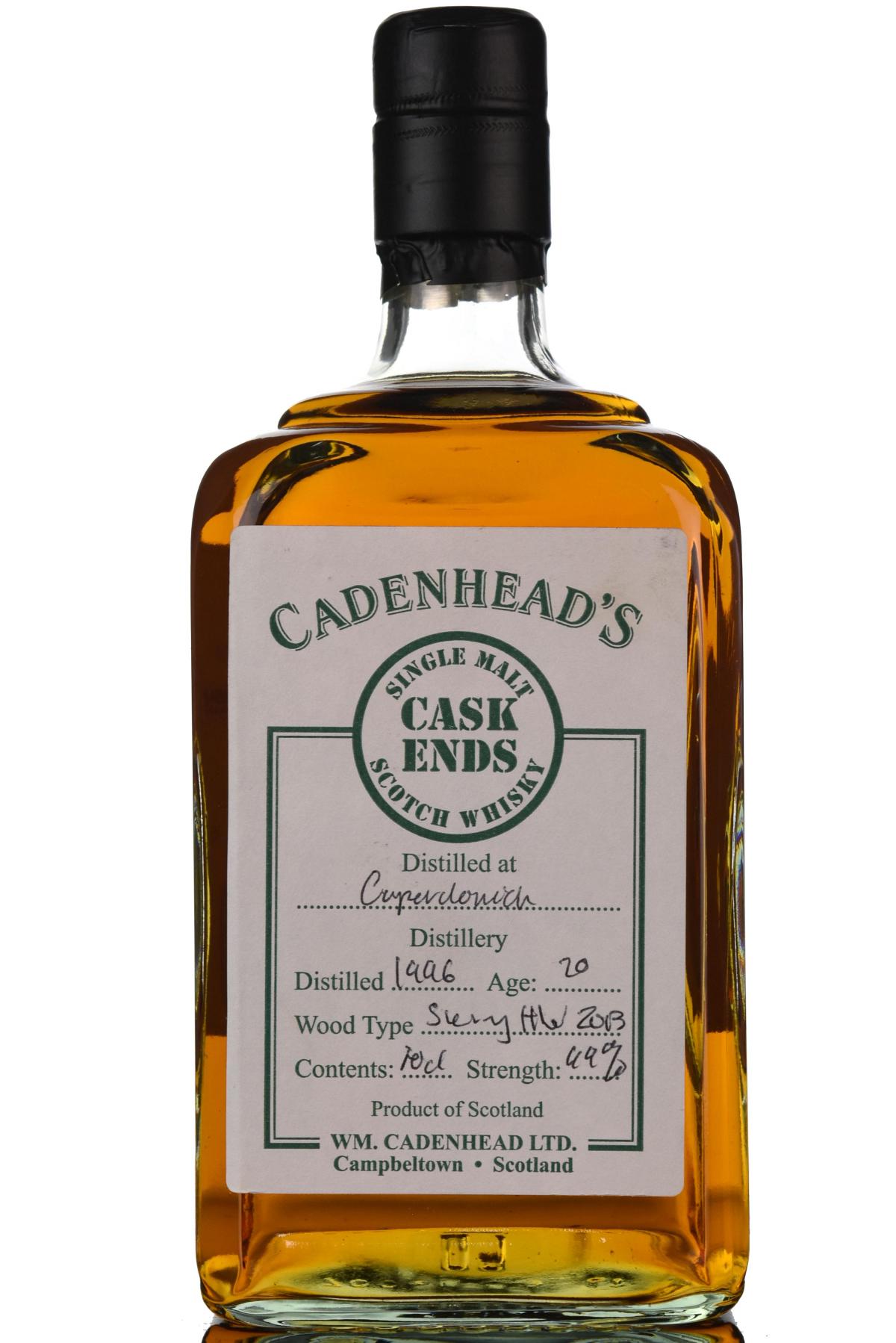 Caperdonich 1996 - 20 Year Old - Cadenhead Cask Ends