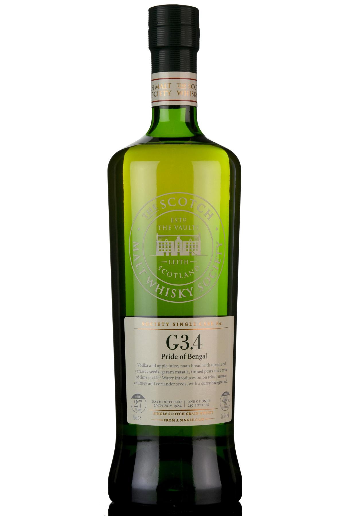 Caledonian 1984  27 Year Old  SMWS G34