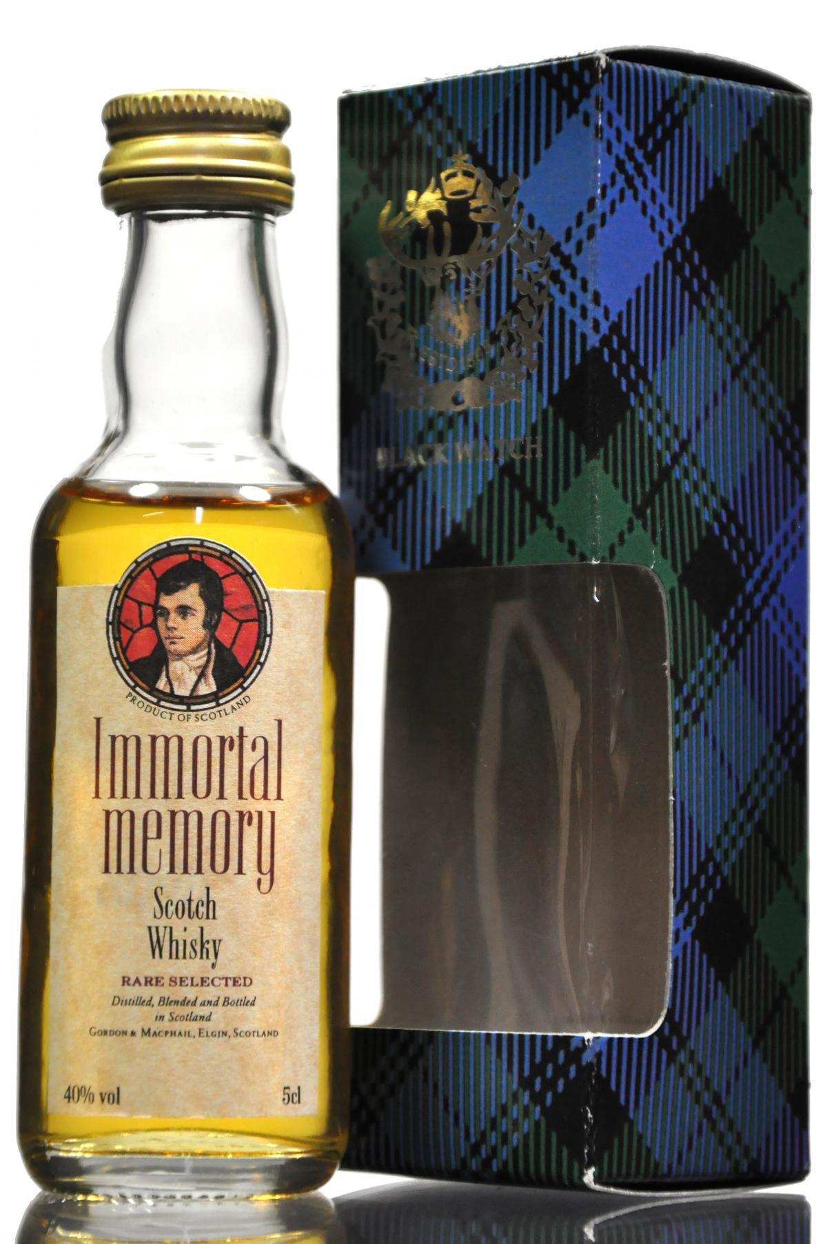 Immortal Memory Gordon & MacPhail Miniature