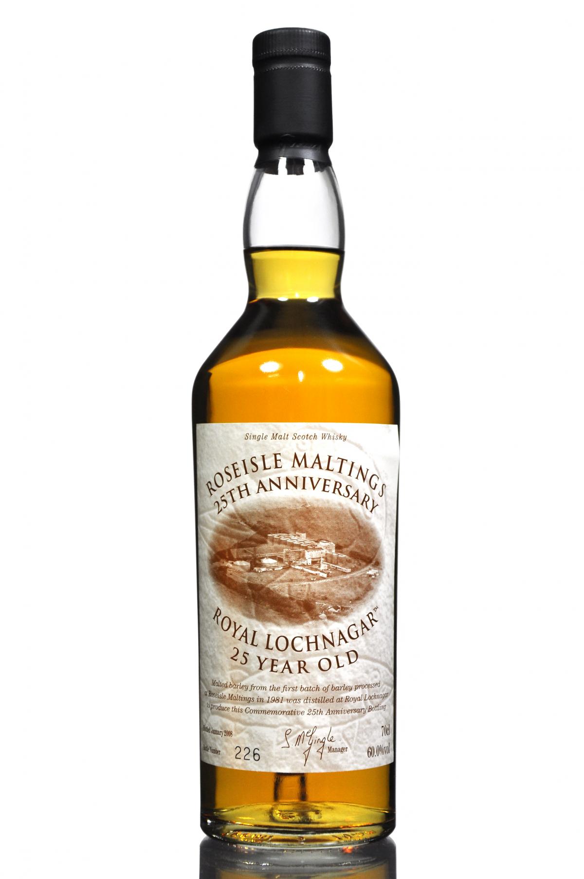 Royal Lochnagar 1981-2008 - 25 Year Old - Roseisle Maltings 25th Anniversary