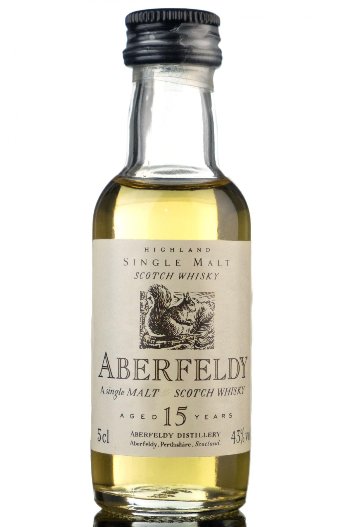 ABERFELDY 15 YEAR OLD FLORA & FAUNA MINIATURE
