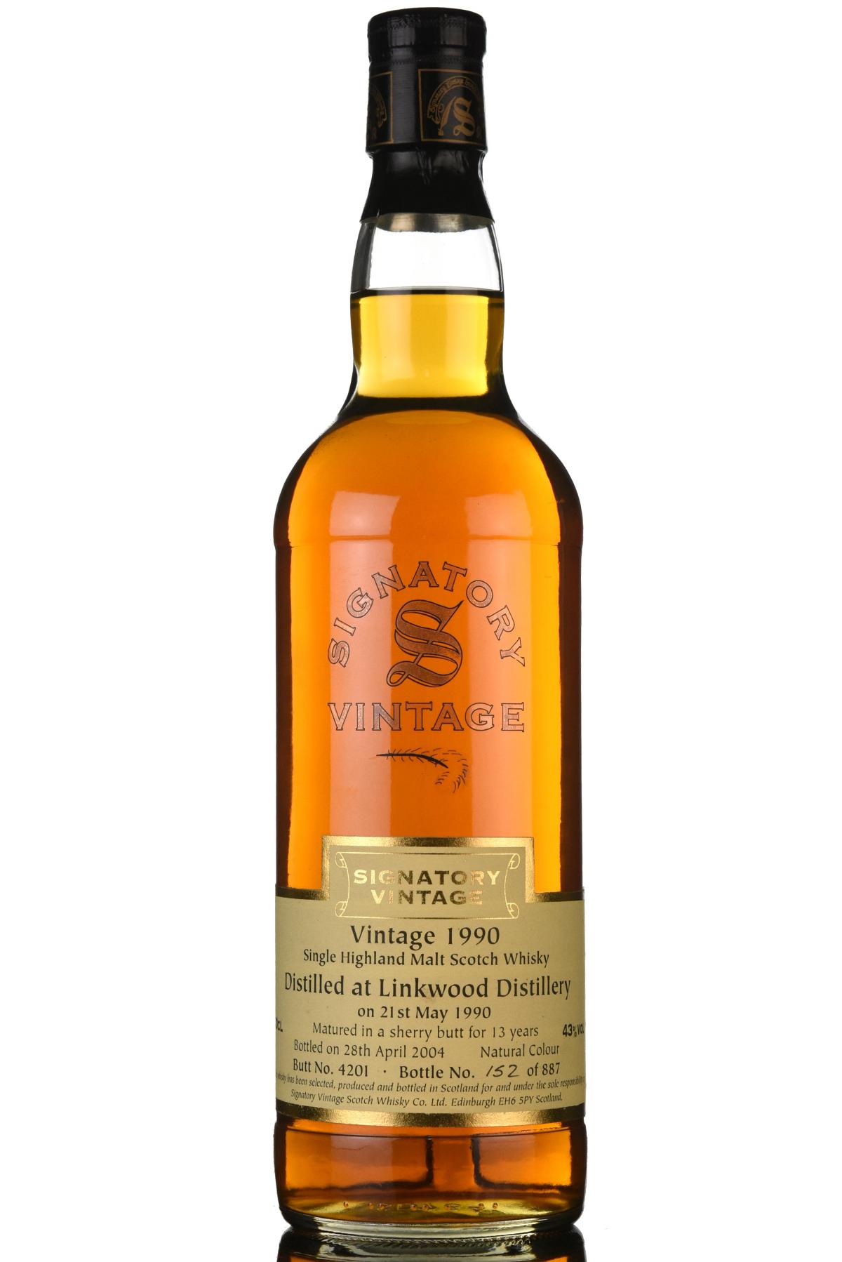 Linkwood 1990 - 2004 13 Signatory Vintage