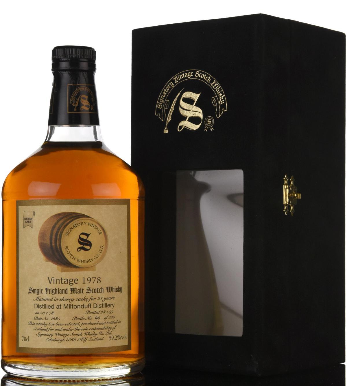 Miltonduff 1978-1999 - 21 Year Old - Signatory Vintage