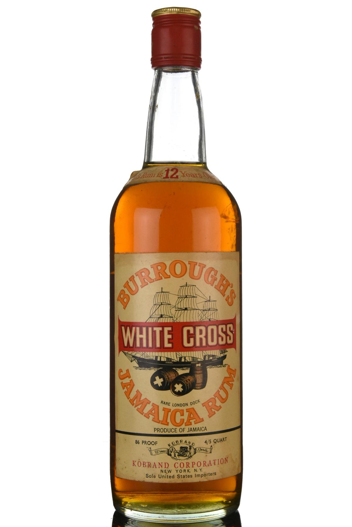 Burroughs 12 Year Old - Jamaican Rum - 1970s