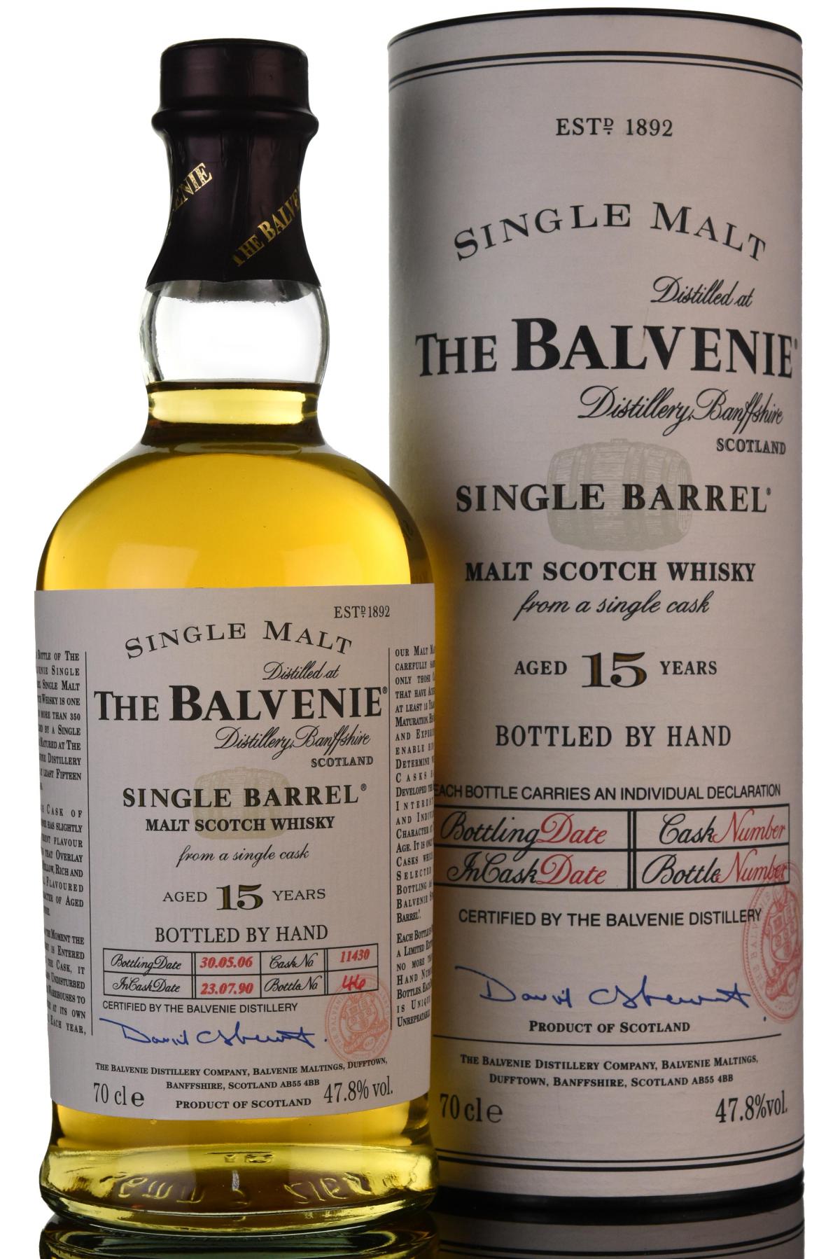 Balvenie 19902006  15 Year Old  Single Barrel