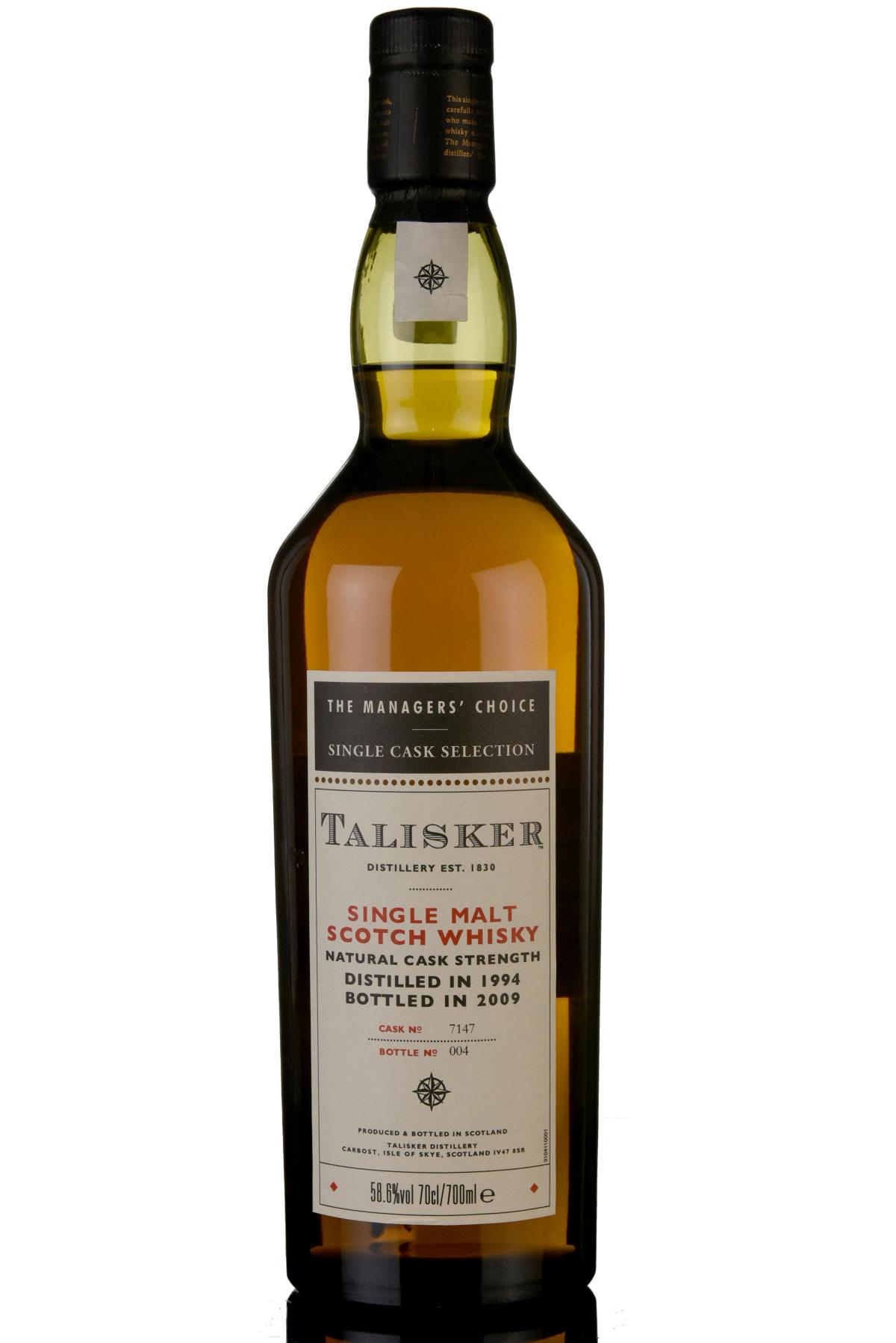 Talisker 1994-2009 - Managers Choice
