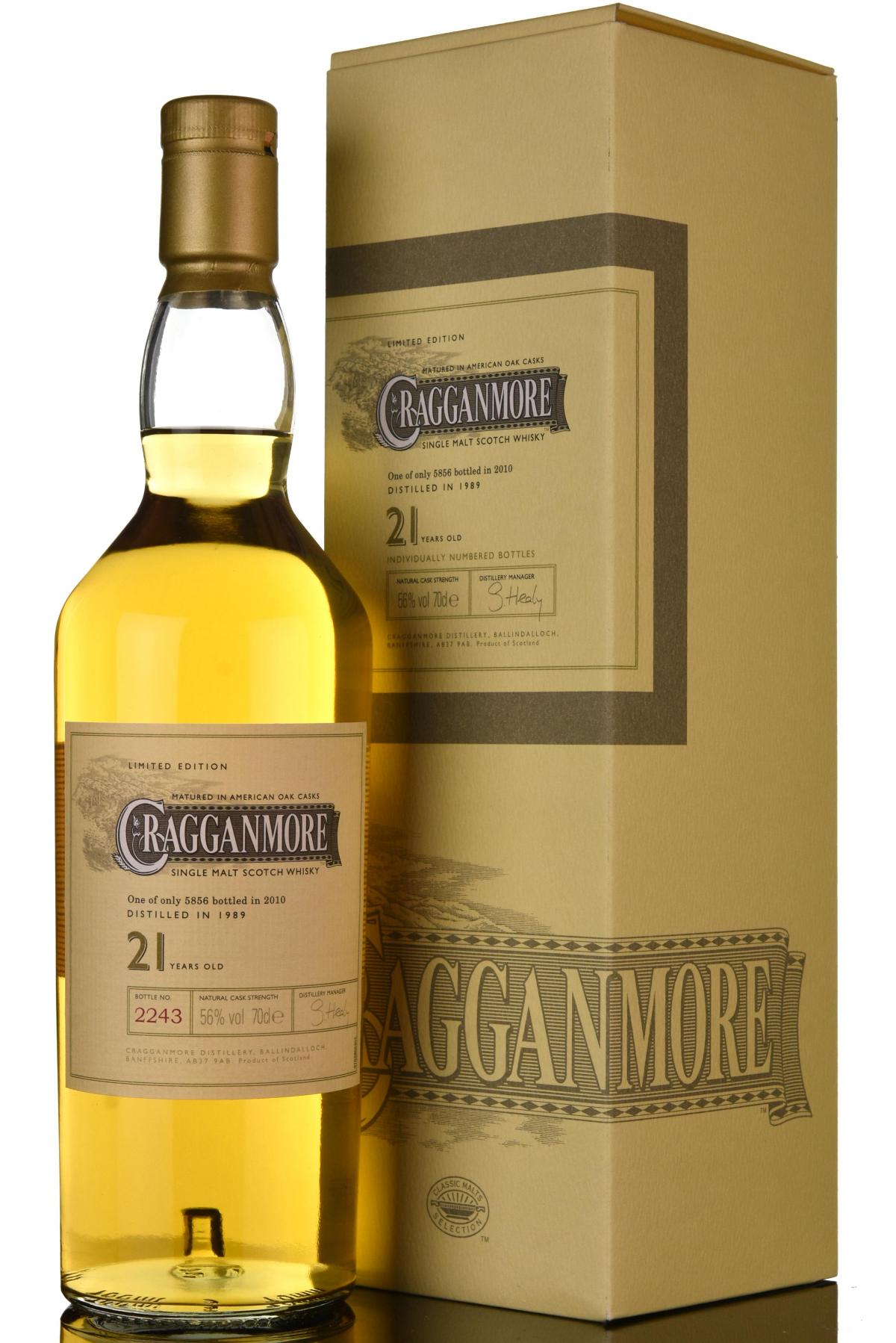 Cragganmore 1989-2010 - 21 Year Old