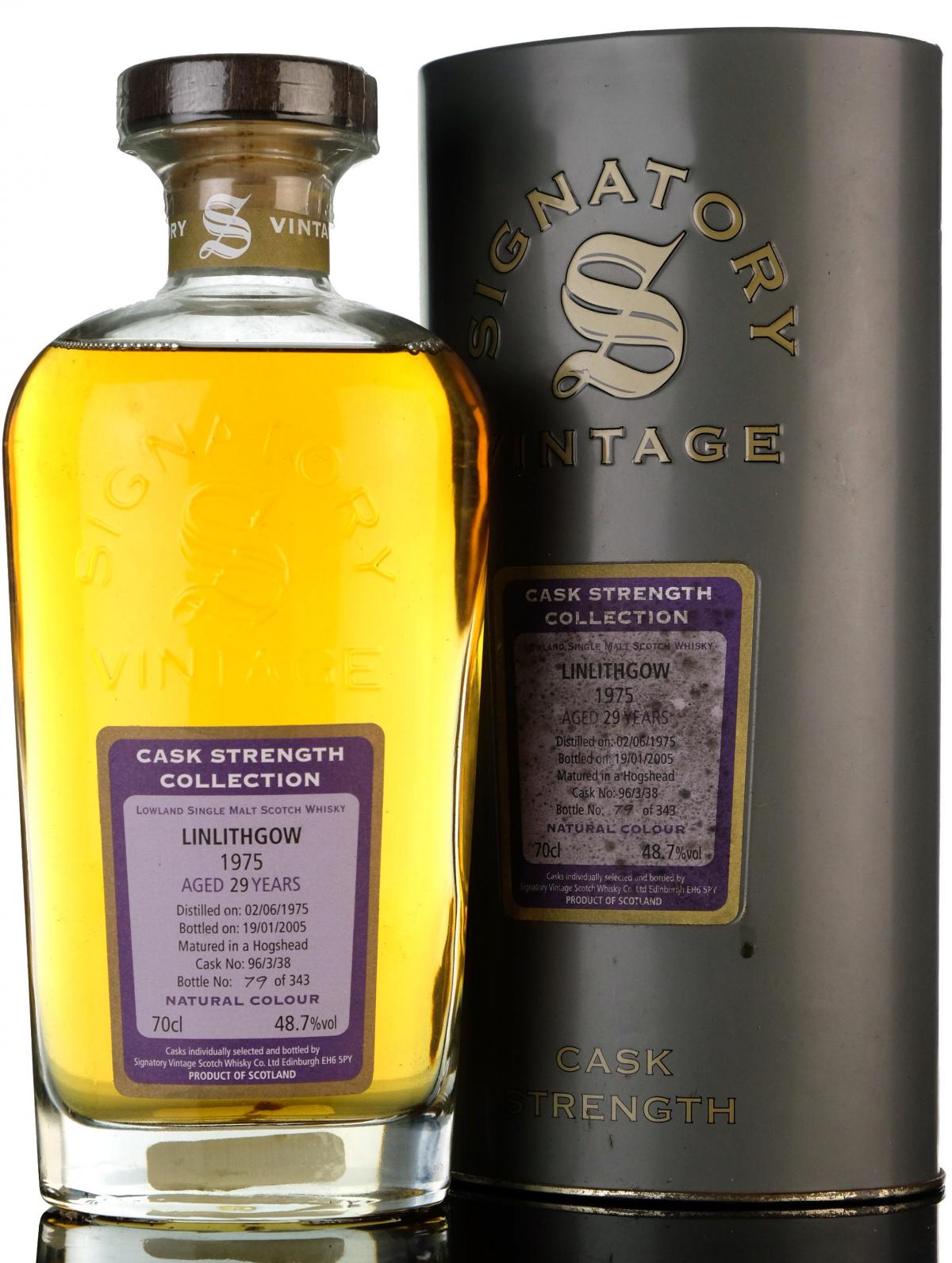 Linlithgow 1975-2005 - 29 Year Old - Signatory Vintage