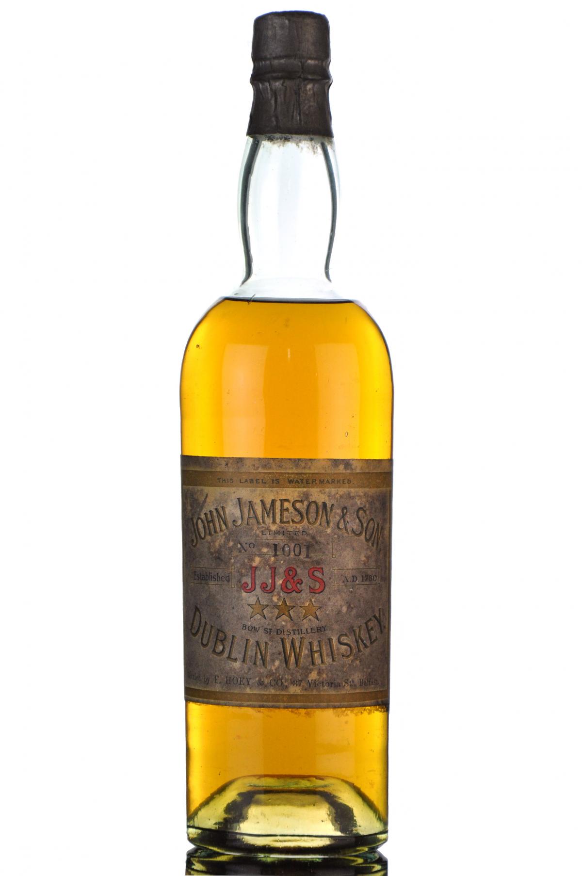 Jameson Three Star Irish Whiskey Circa 1930