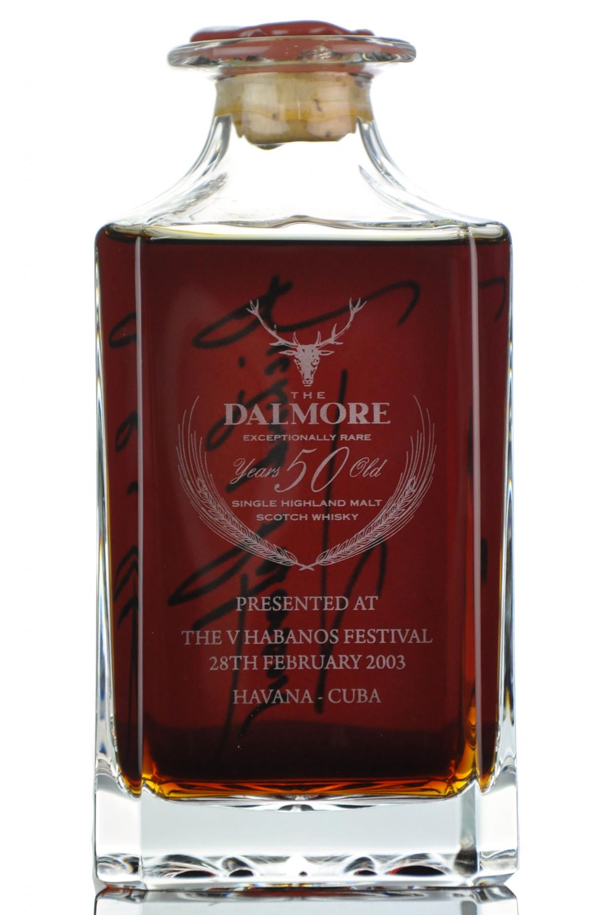 Dalmore 50 Year Old - Habanos Festival Cuba + 50 Cigars & Humidor