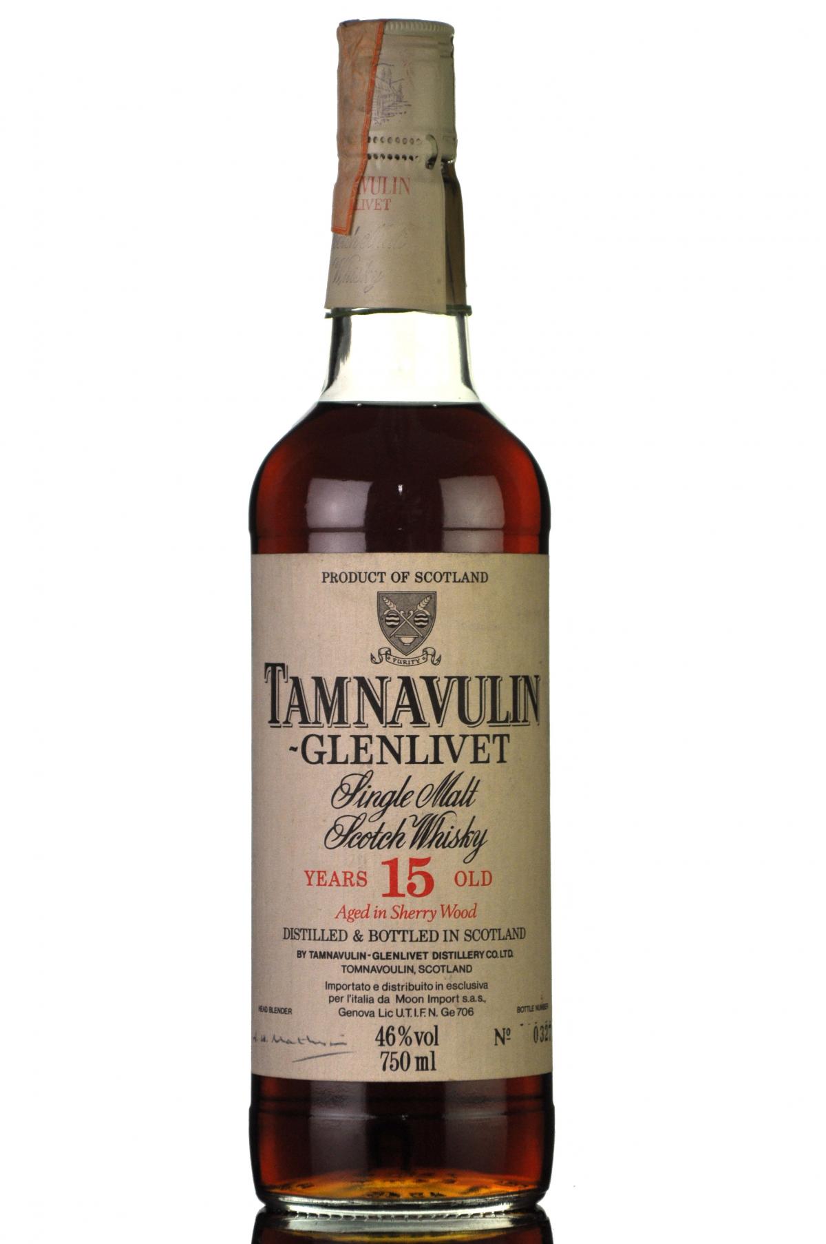 Tamnavulinglenlivet 15 Sherry Cask 1980s
