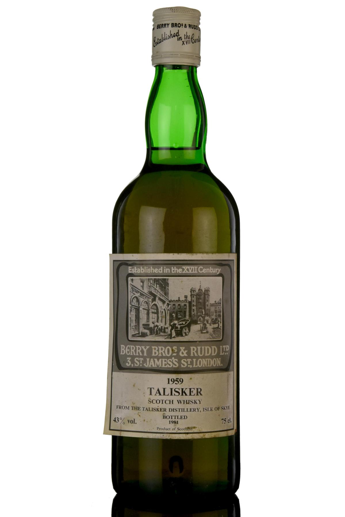 Talisker 1959 - 1981 Berry Bros Rudd