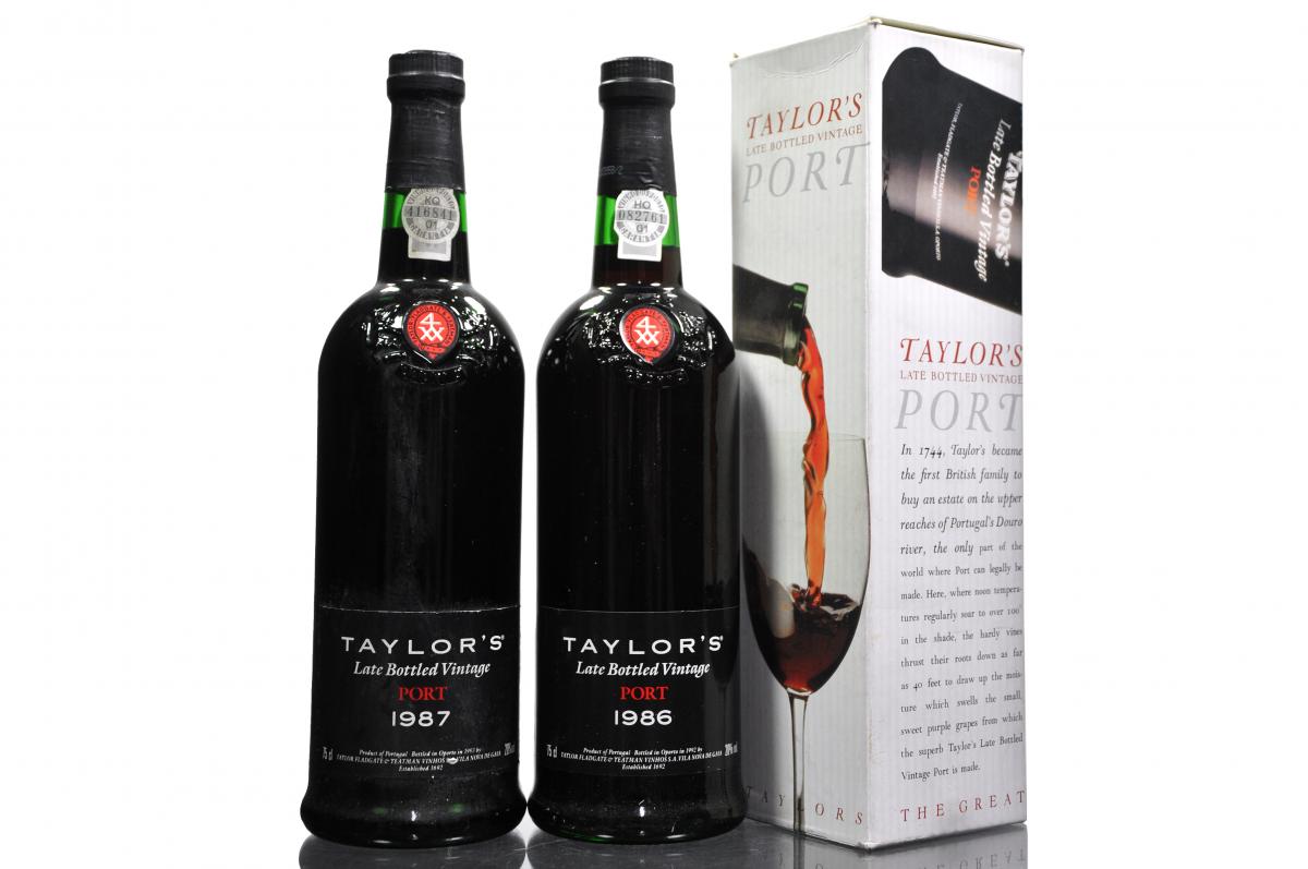 2 x Taylors 1986 & 1987 Port
