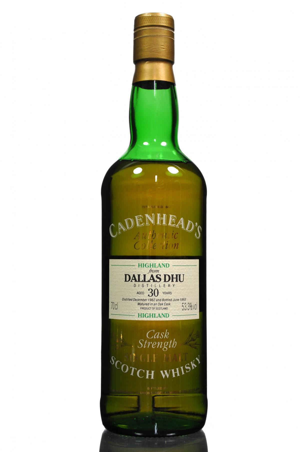 Dallas Dhu 1962-1993 - 30 Year Old - Cadenhead