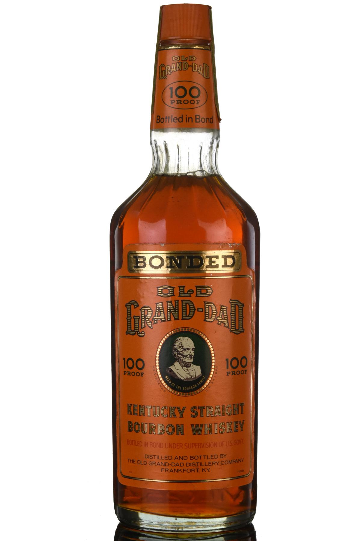 Old Grandad Kentucky Straight Bourbon 1972 - 1981 100 Proof