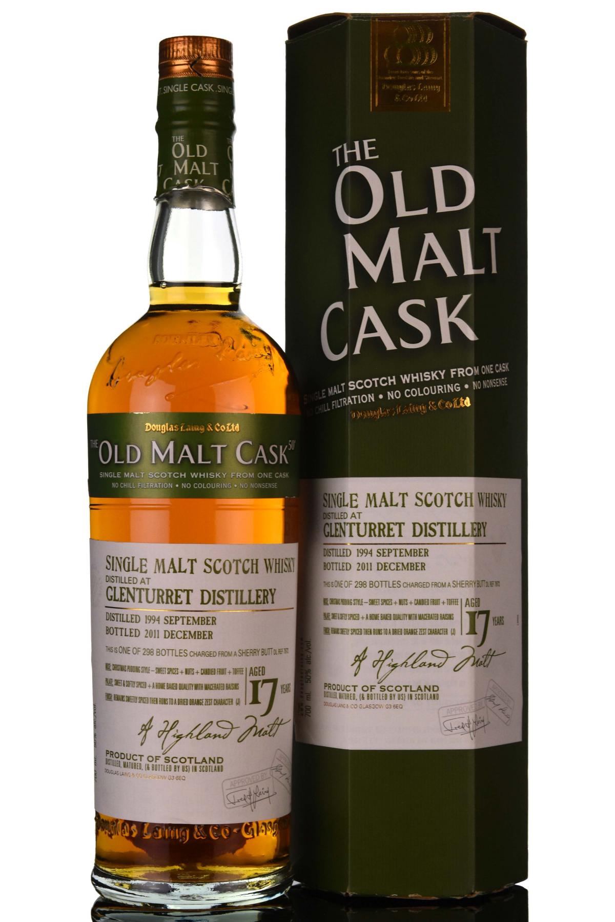 Glenturret 1994-2011 - 17 Year Old - Douglas Laing - Old Malt Cask