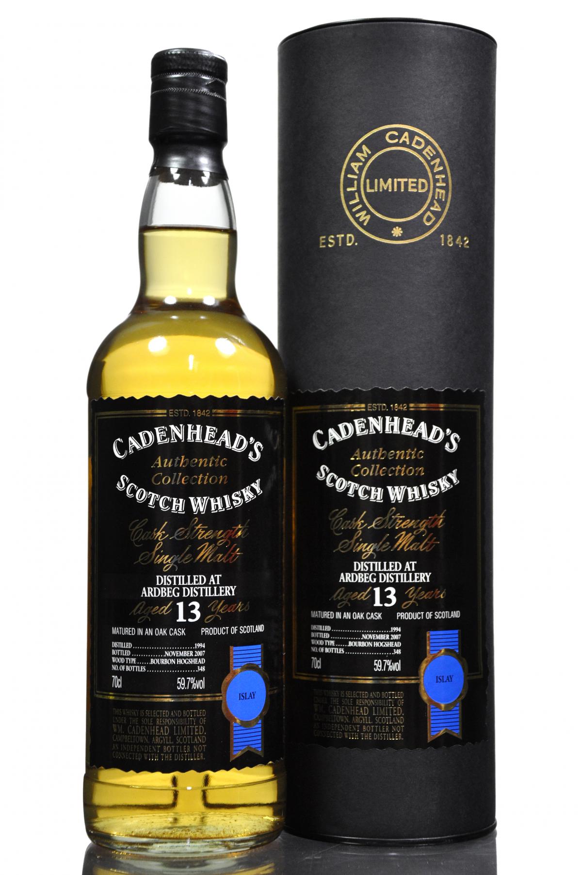 Ardbeg 1994-2007 - 13 Year Old - Cadenheads Authentic Collection