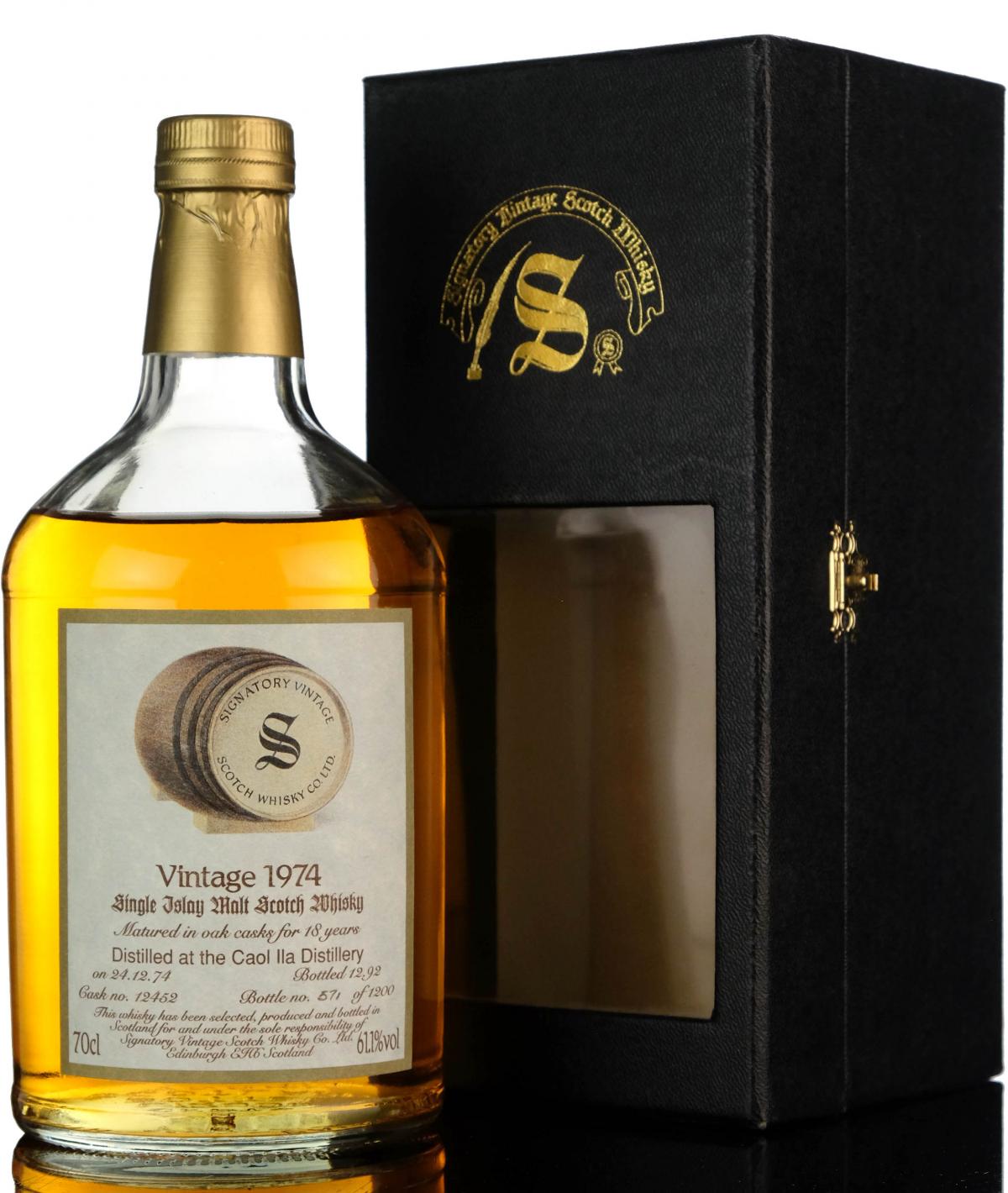 Caol Ila 1974 - 1992 18 Signatory Vintage