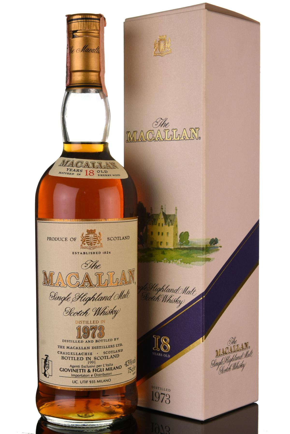 Macallan 1973-1991 - 18 Year Old - Sherry Cask