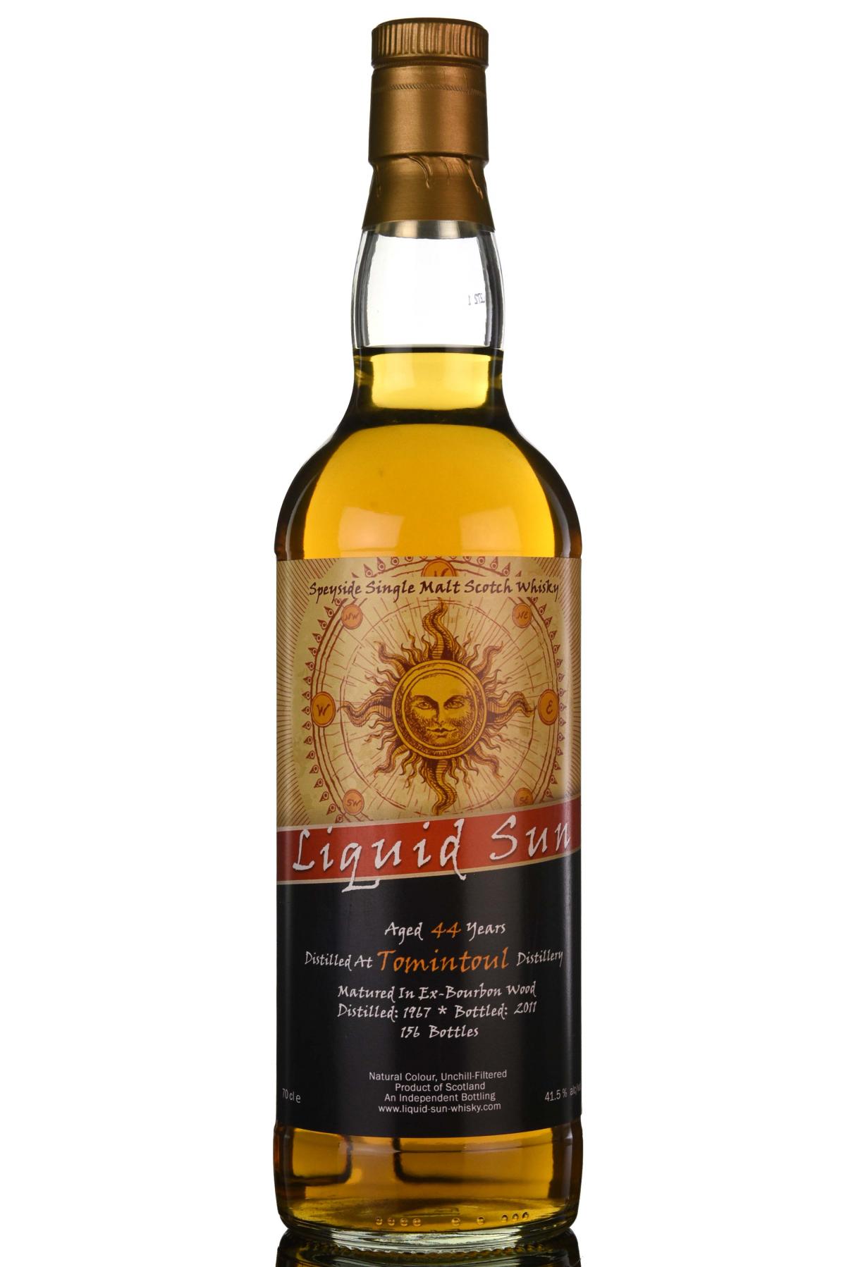 Tomintoul 1967 - 2011 44 Liquid Sun