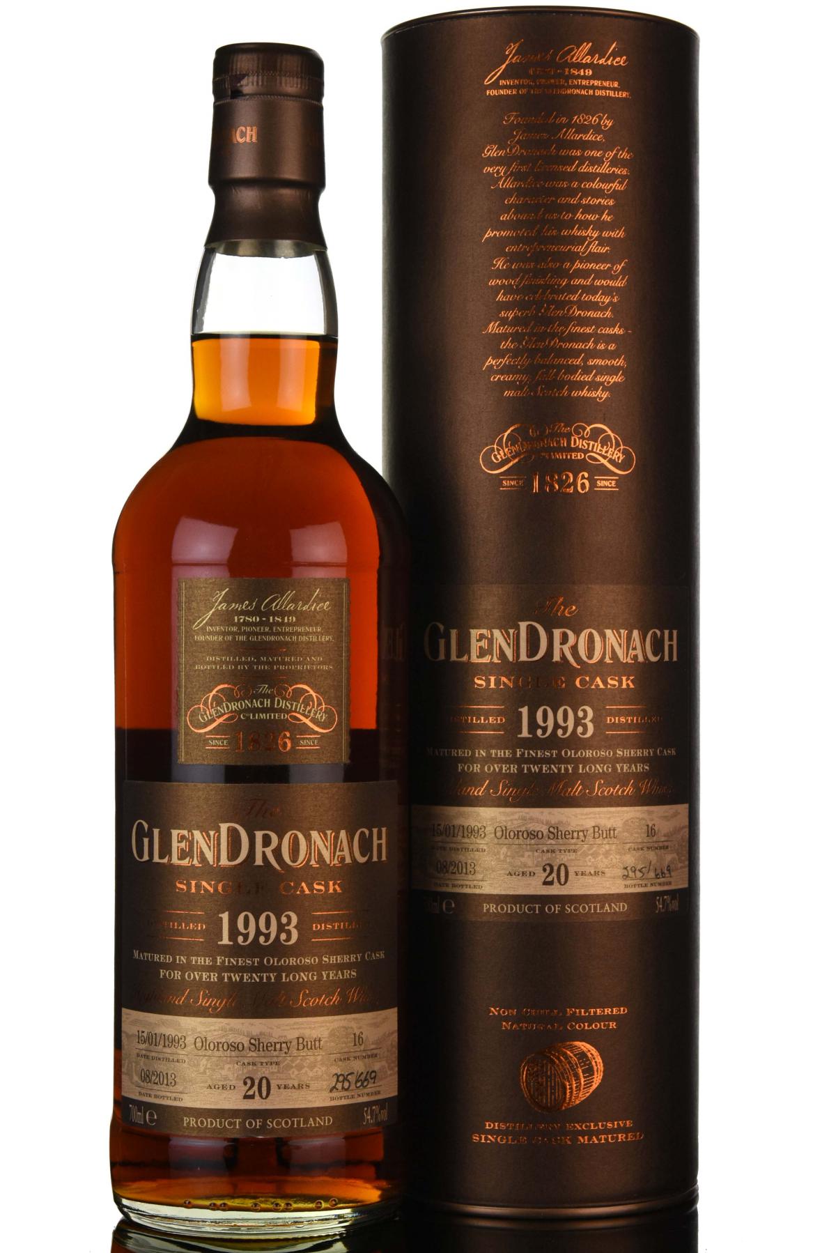 Glendronach 1993-2013 - 20 Year Old - Single Cask 16
